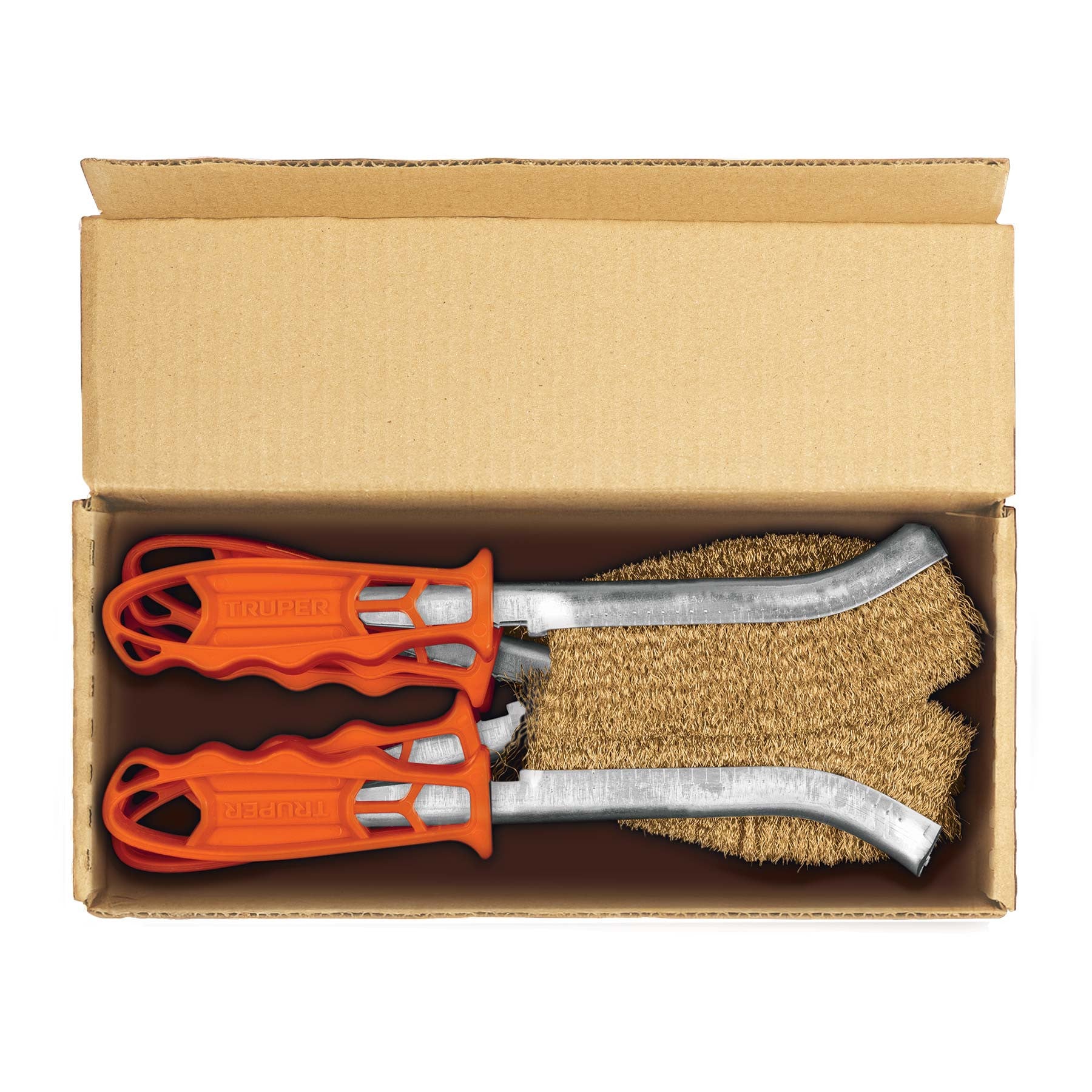 Cepillo curvo anti-chispa, alambre ondulado, Truper