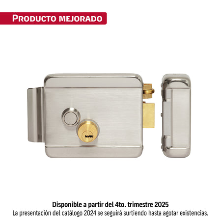 Cerradura electromecánica sin botón, derecha, HERMEX