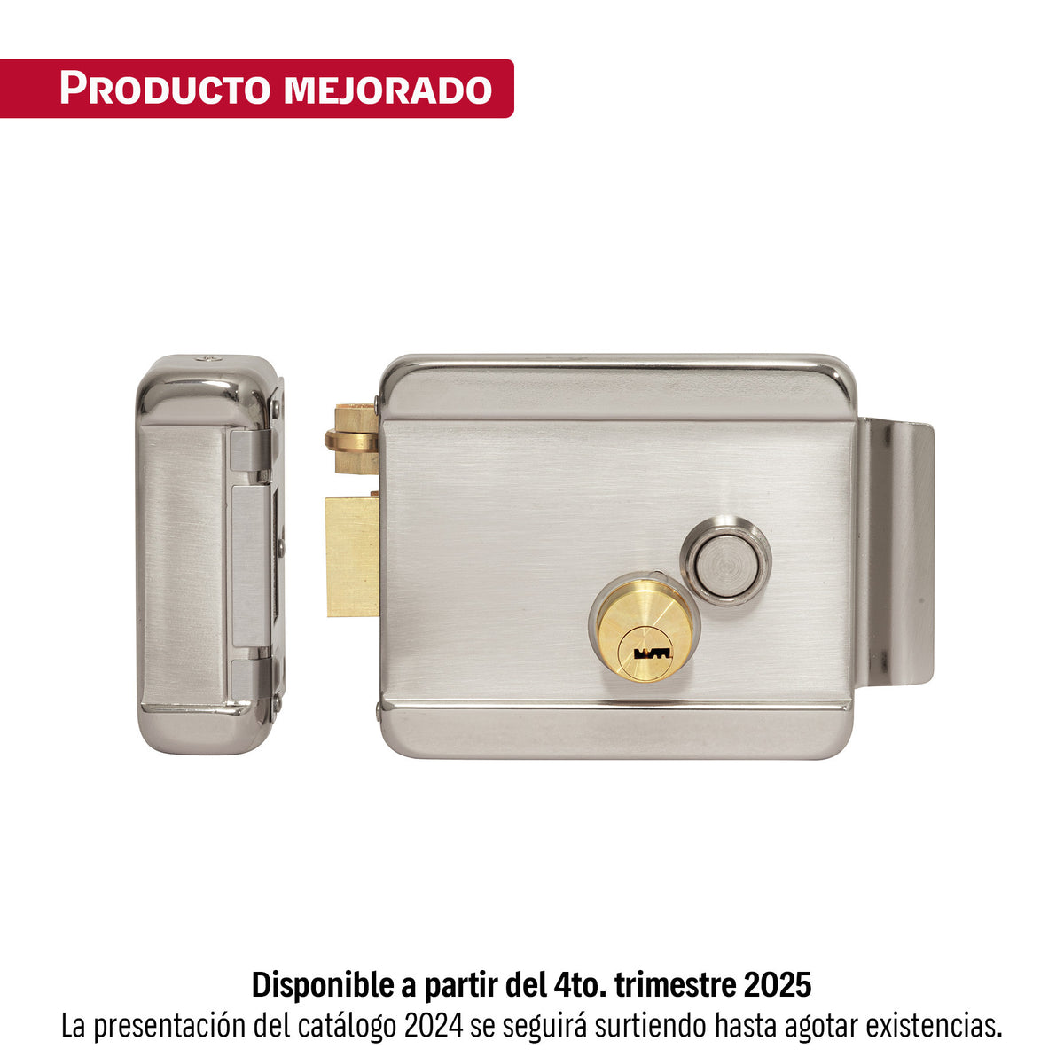 Cerradura electromecánica sin botón, izquierda, HERMEX