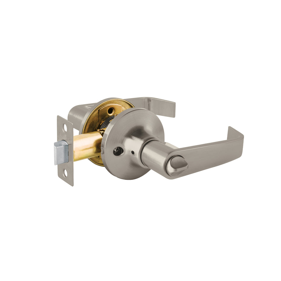 Cerradura manija 'Siena' p/recámara, níquel satinado, HERMEX
