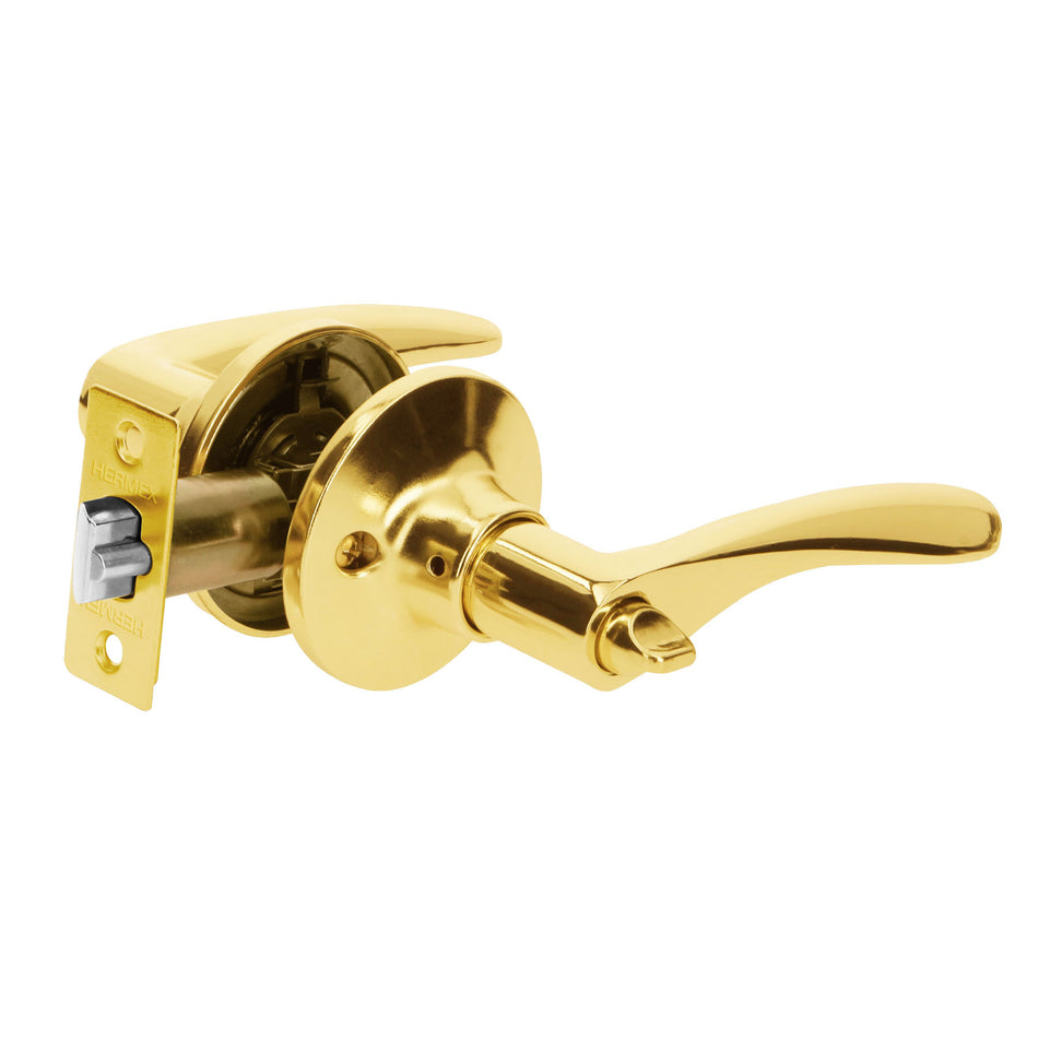 Cerradura manija "Milan" recamara cil metal brillante