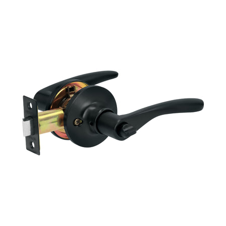 Cerradura manija "Milan" p/bano negro cil laton BASIC