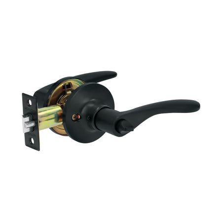 Cerradura manija "Milan" p/recamara negro cil laton BASIC