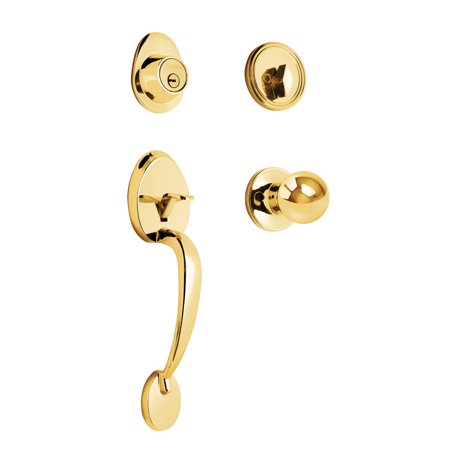 Jaladera/perilla Lugo llave-mariposaLaton BrillanteHERMEX