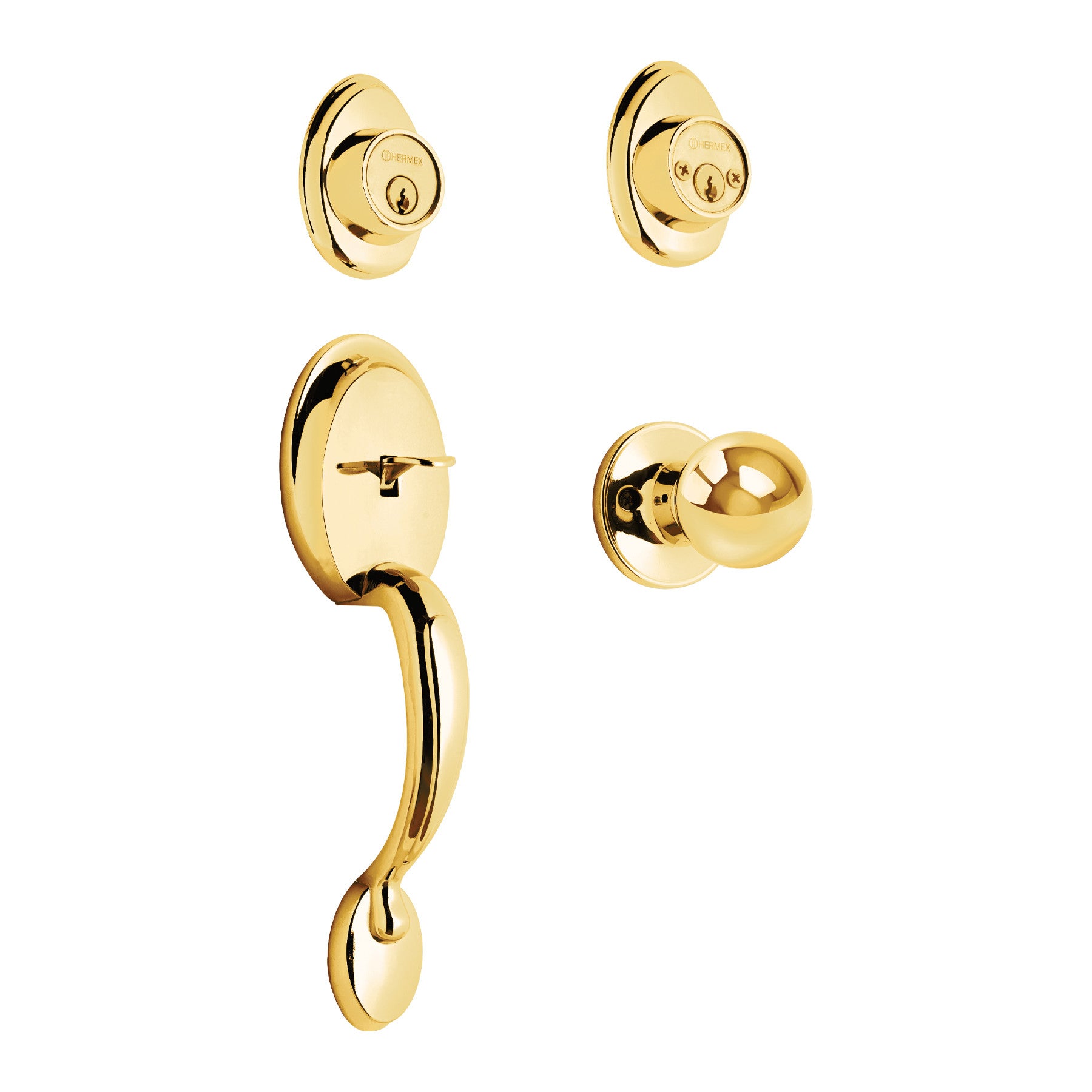 Jaladera y perilla Berna llave-llave LB BASIC