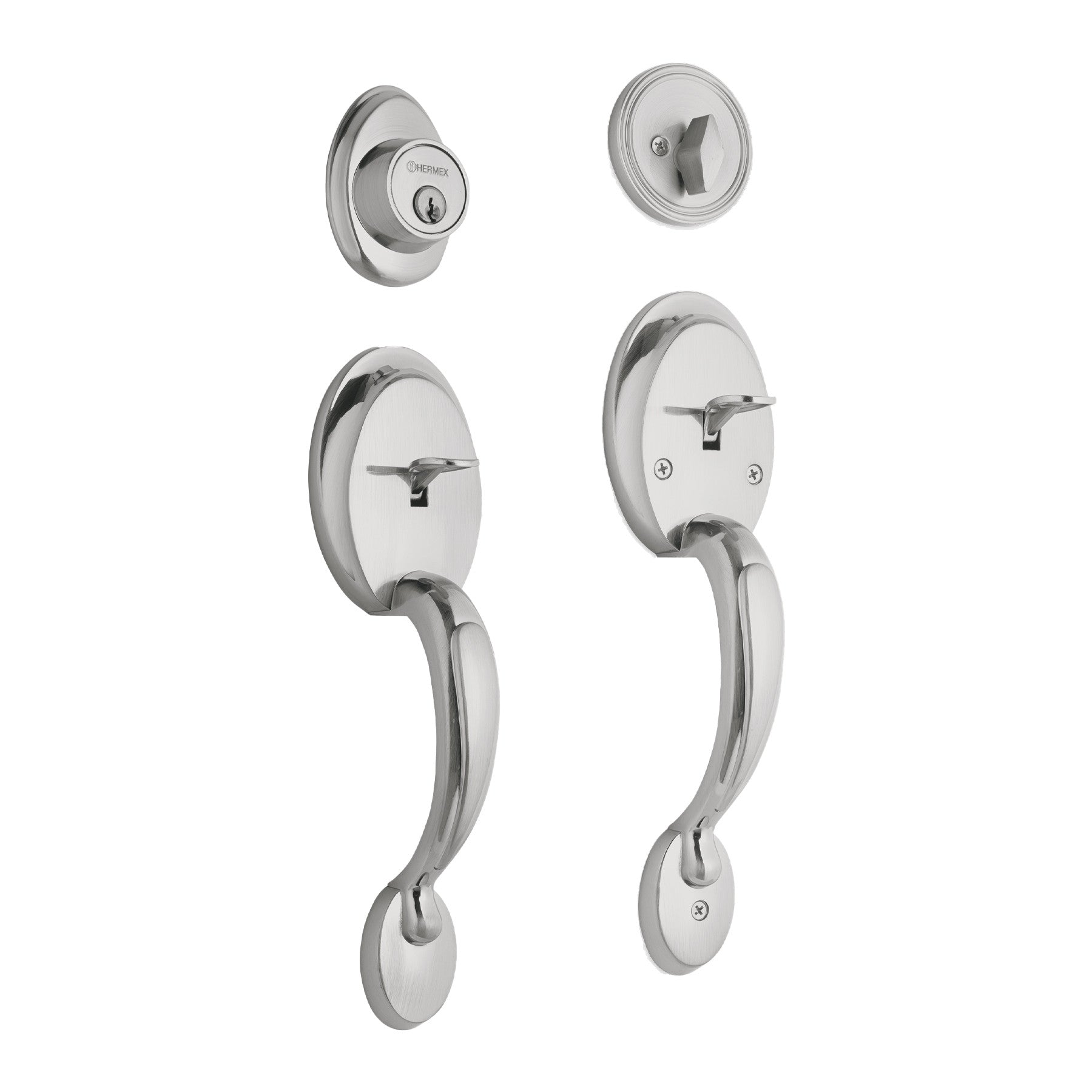 Doble jaladera y perilla Berna mariposa BASIC mate