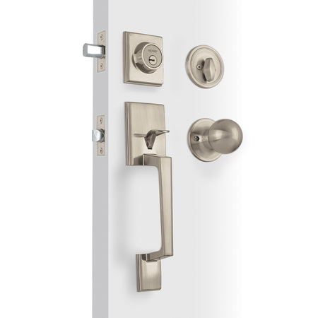 Jaladera/perilla/cerrojo Porto llave-mariposa Niquel Satin