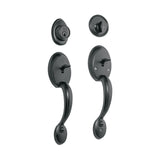 Doble jaladera y perilla Berna mariposa BASIC negro