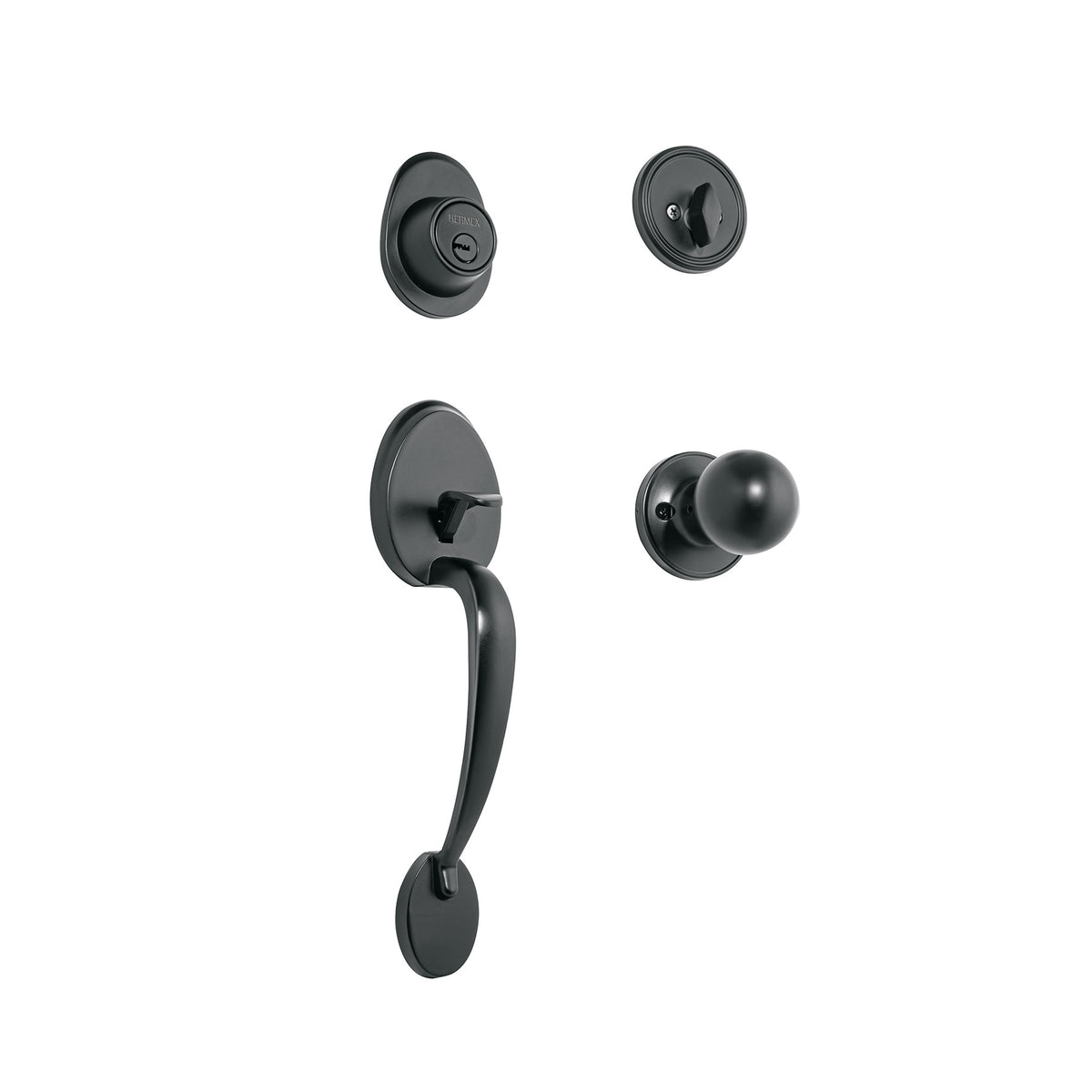 Jaladera/perilla Lugo llave-mariposa HERMEX Negro