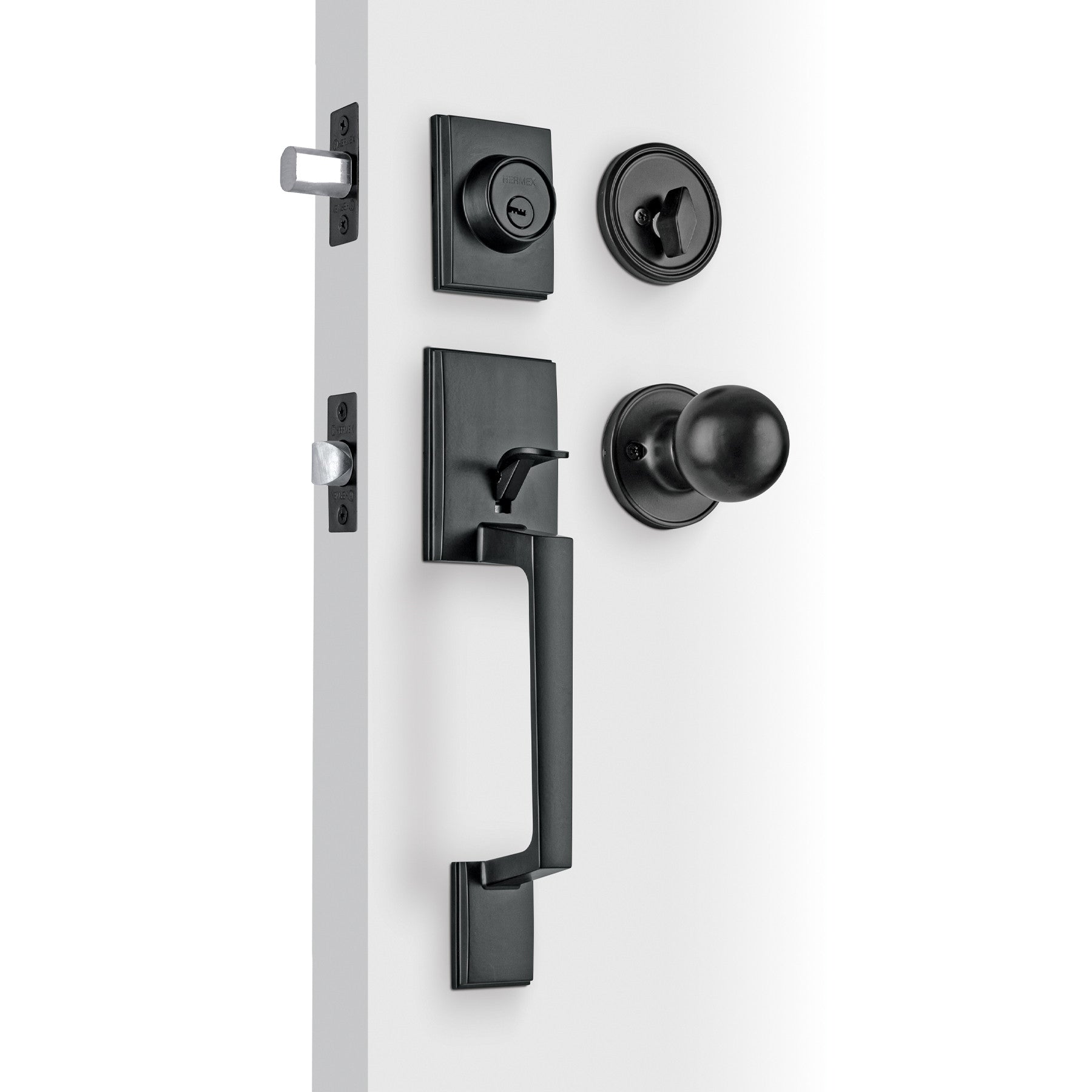 Jaladera/perilla/cerrojo Porto llave-mariposa Negro