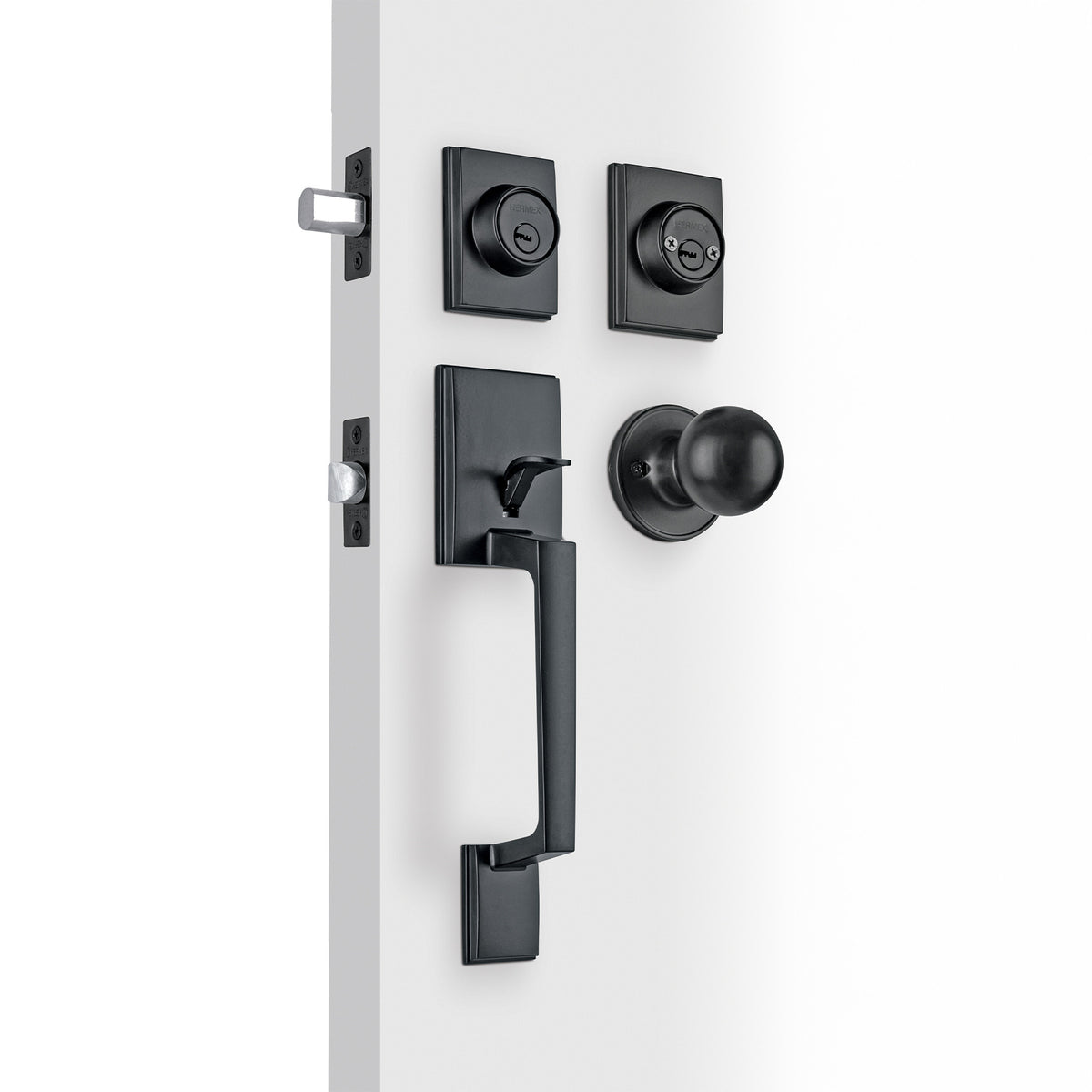 Jaladera/perilla/cerrojo Porto llave-llave Negro