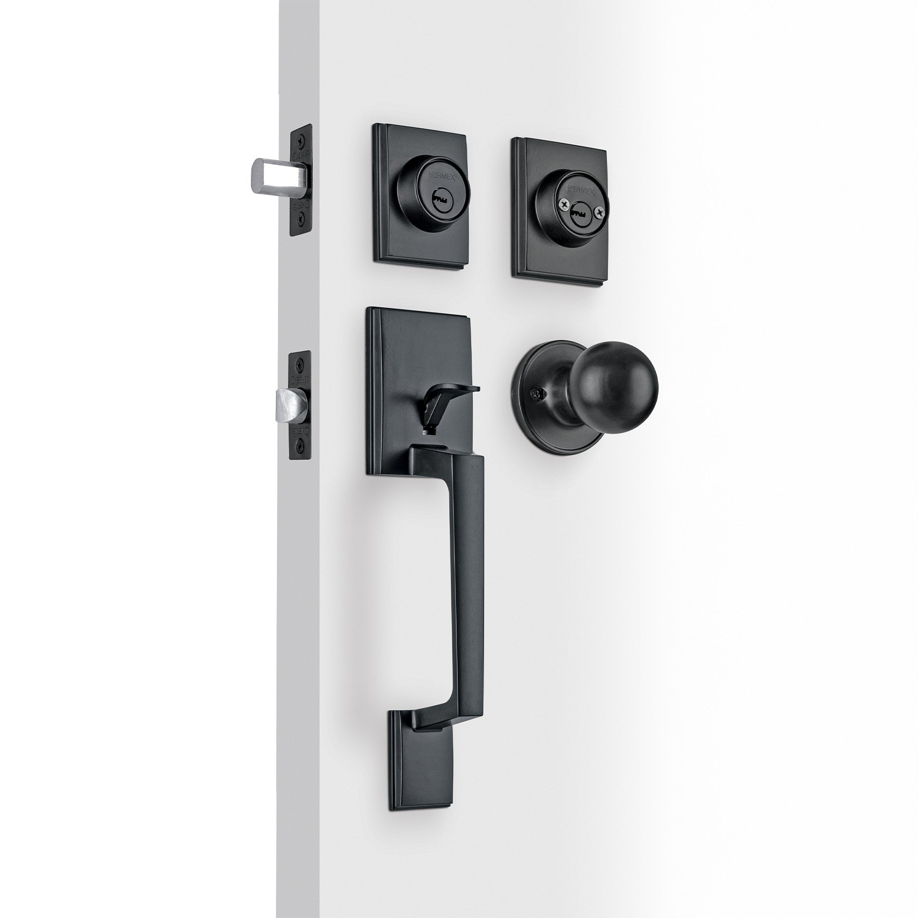 Jaladera/perilla/cerrojo Porto llave-llave Negro