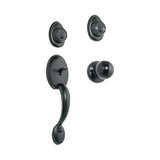 Jaladera y perilla Berna llave-llave BASIC negro