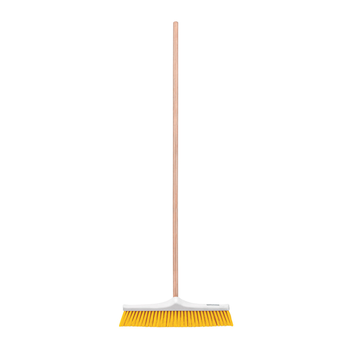 Cepillo industrial cerda suave de con bastón de madera, Klintek 50 cm