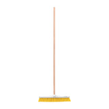 Cepillo industrial cerda suave de con bastón de madera, Klintek 56 cm