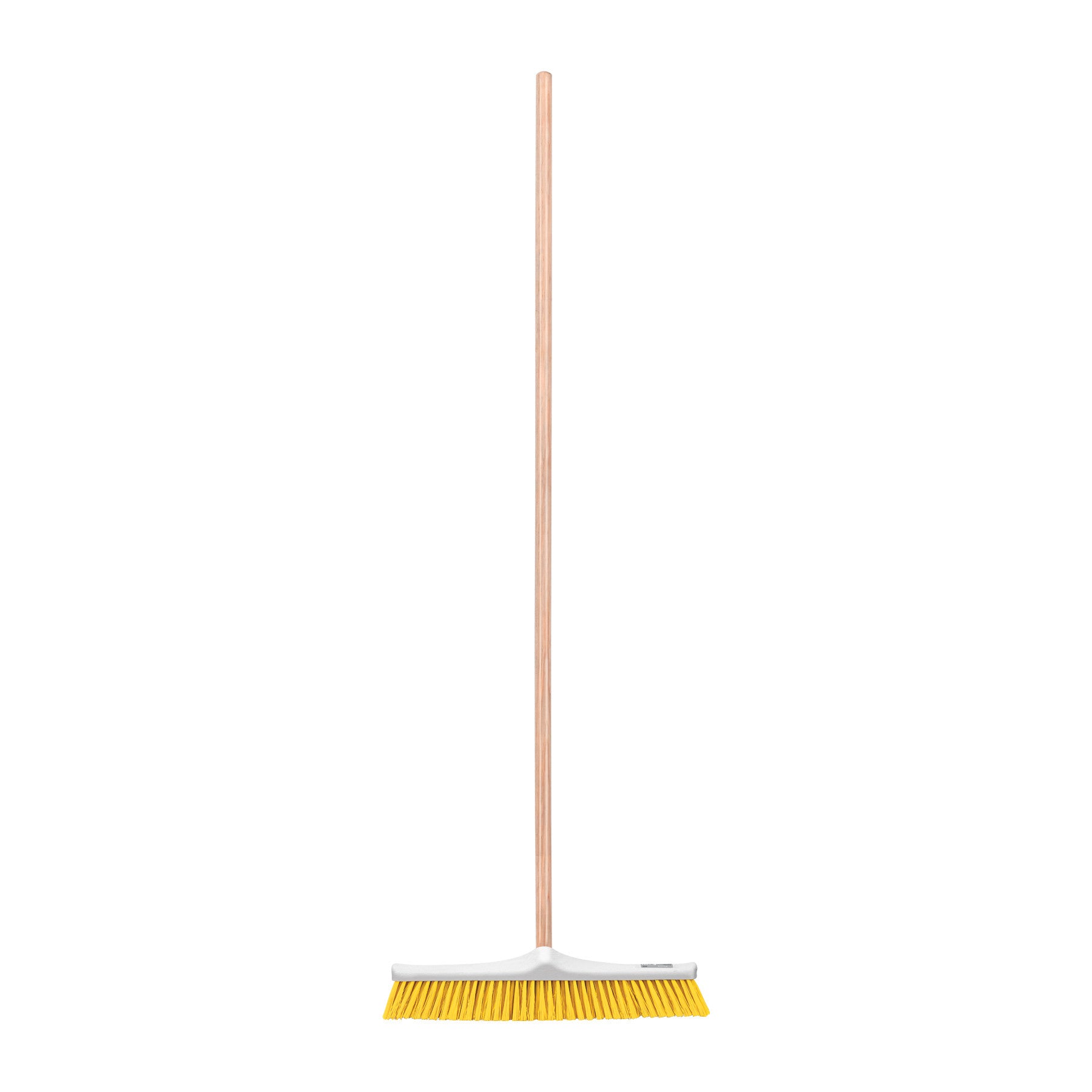 Cepillo industrial cerda suave de con bastón de madera, Klintek 56 cm