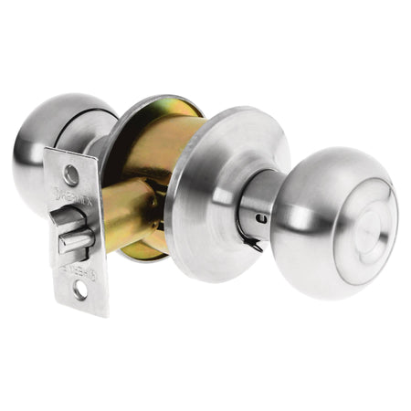 Cerradura tipo oval para entrada HERMEX mate