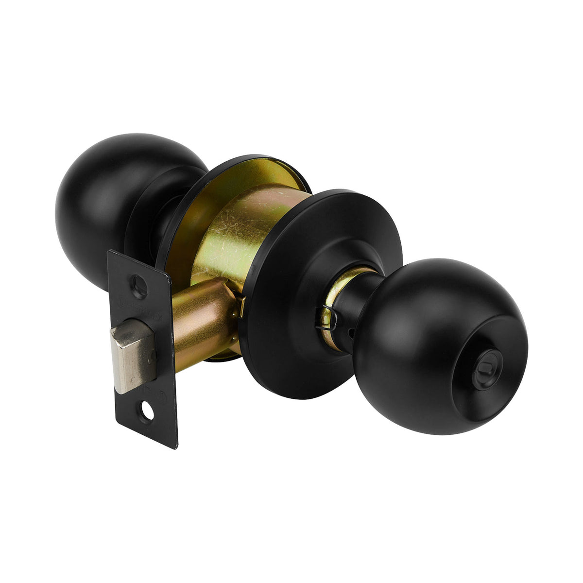 Cerradura pomo negro esfera bano HERMEX