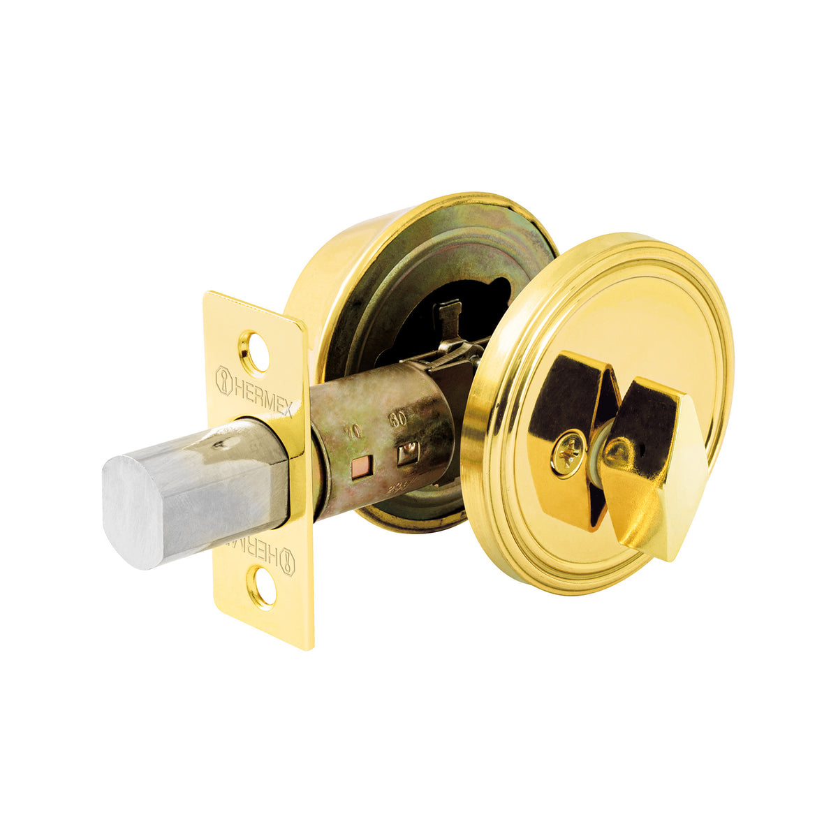 Cerrojo llave-mariposa llave puntos HERMEX brillante