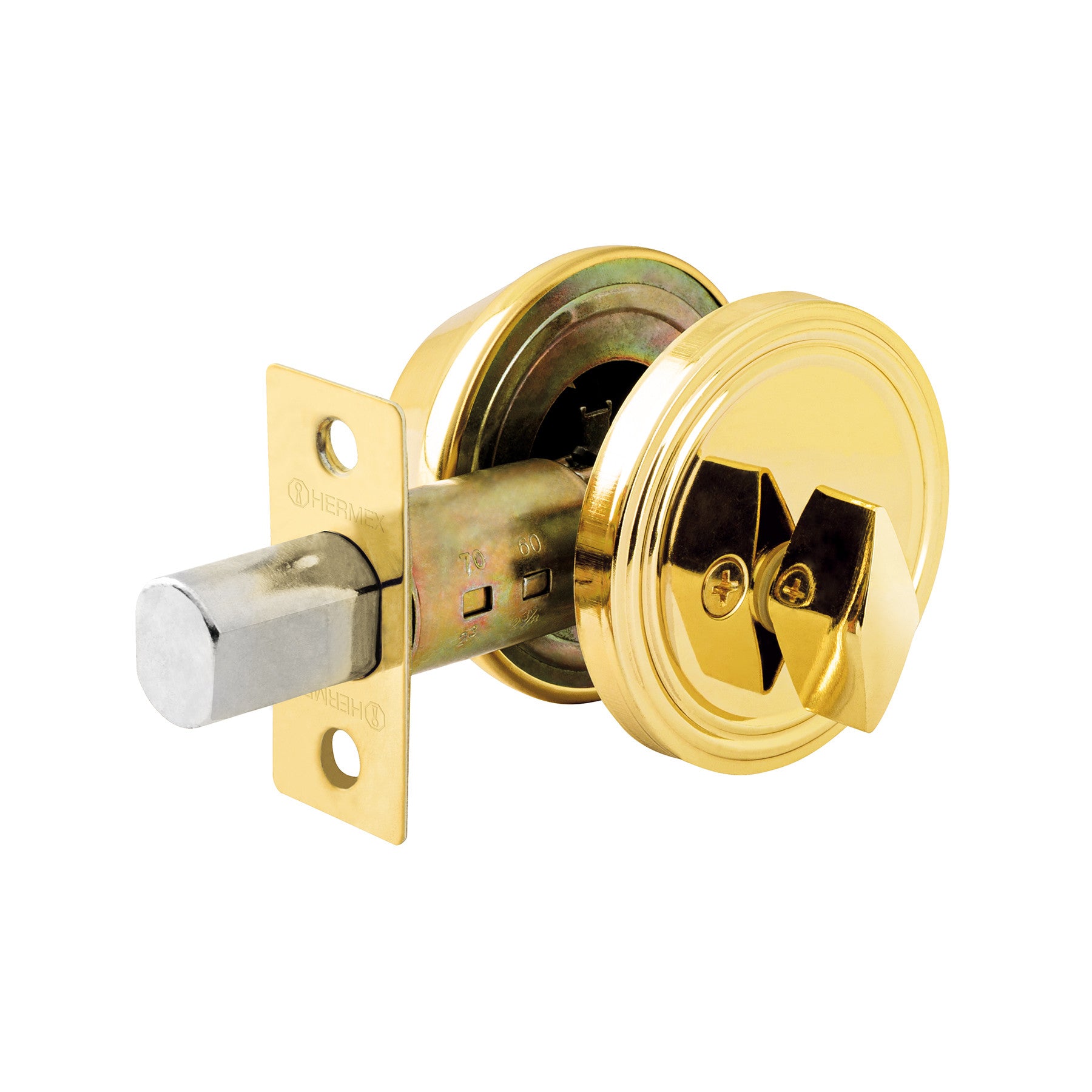 Cerrojo llave-mariposa laton brillante llave tradicional