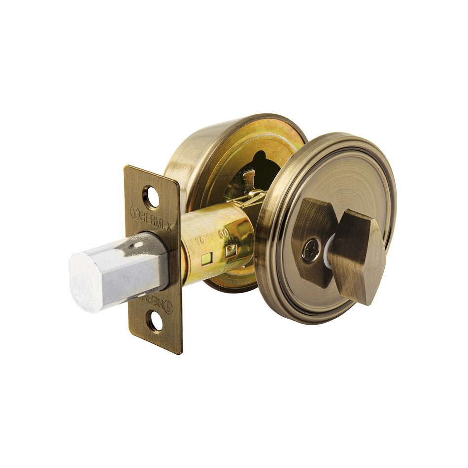 Cerrojo llave-mariposa laton antiguo llave puntos HERMEX