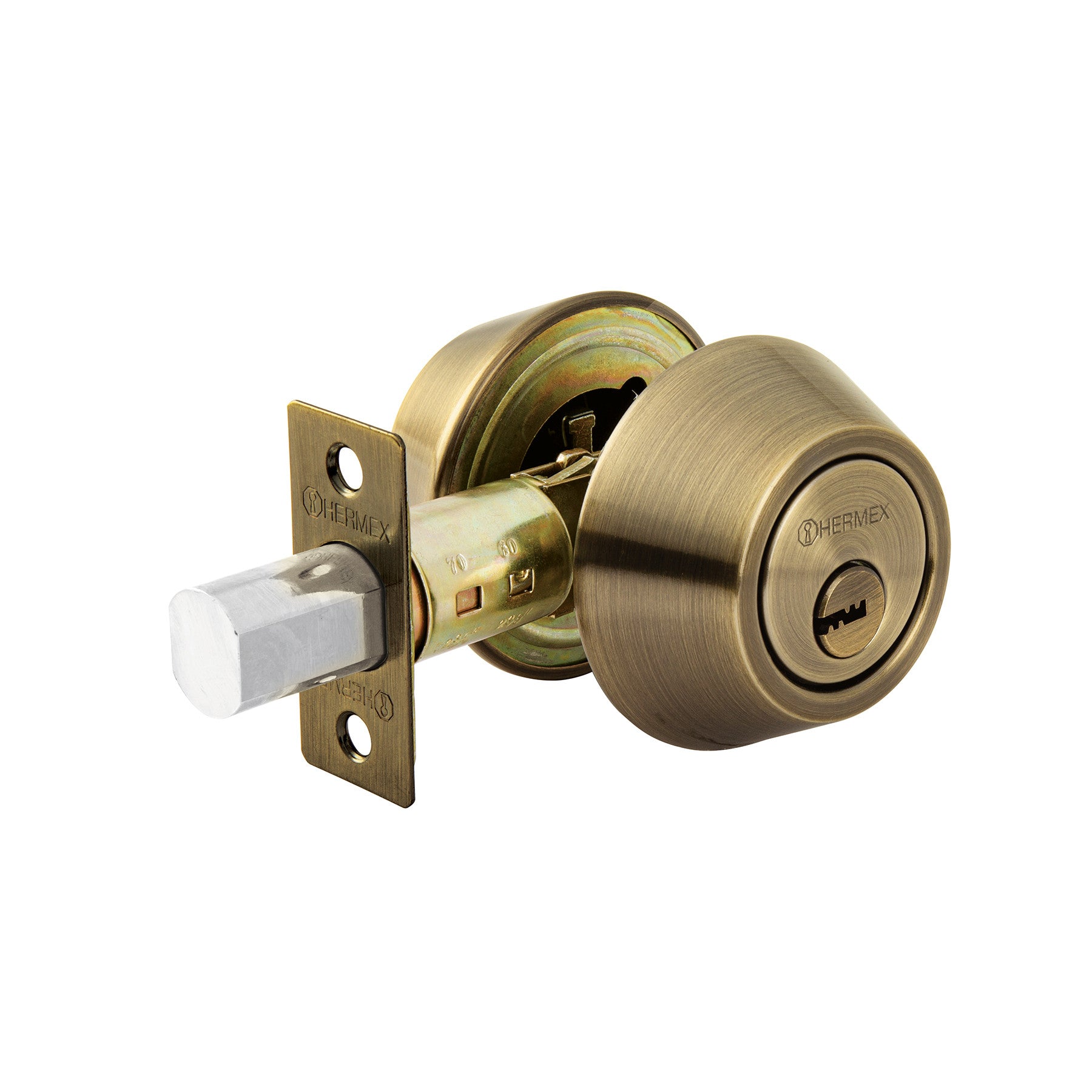 Cerrojo llave-llave laton antiguo llave puntos HERMEX