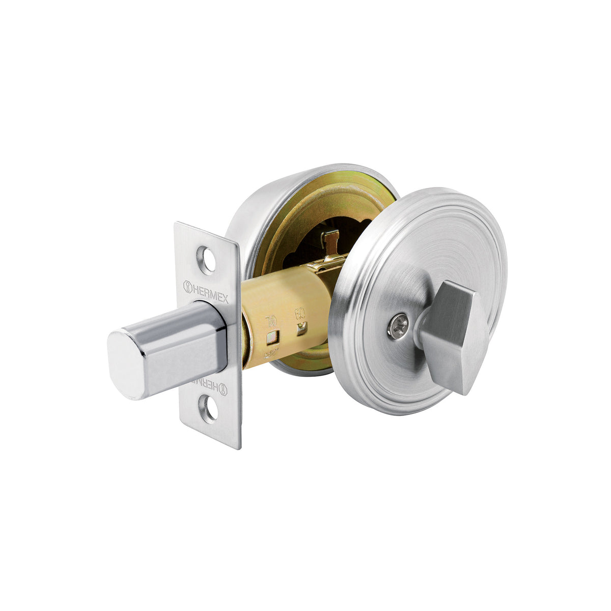 Cerrojo llave-mariposa llave puntos HERMEX mate