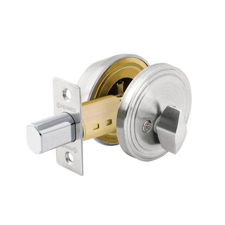 Cerrojo llave-mariposa cromo mate llave tradicional HERMEX