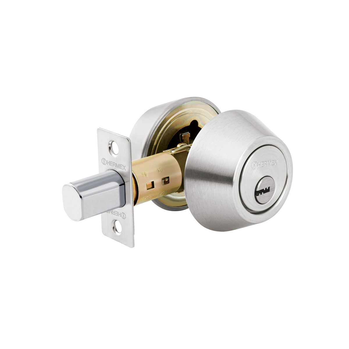 Cerrojo llave-llave llave puntos HERMEX mate