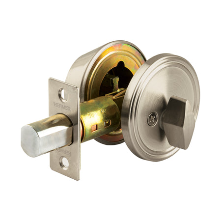 Cerrojo llave-mariposa llave puntos HERMEX satinado