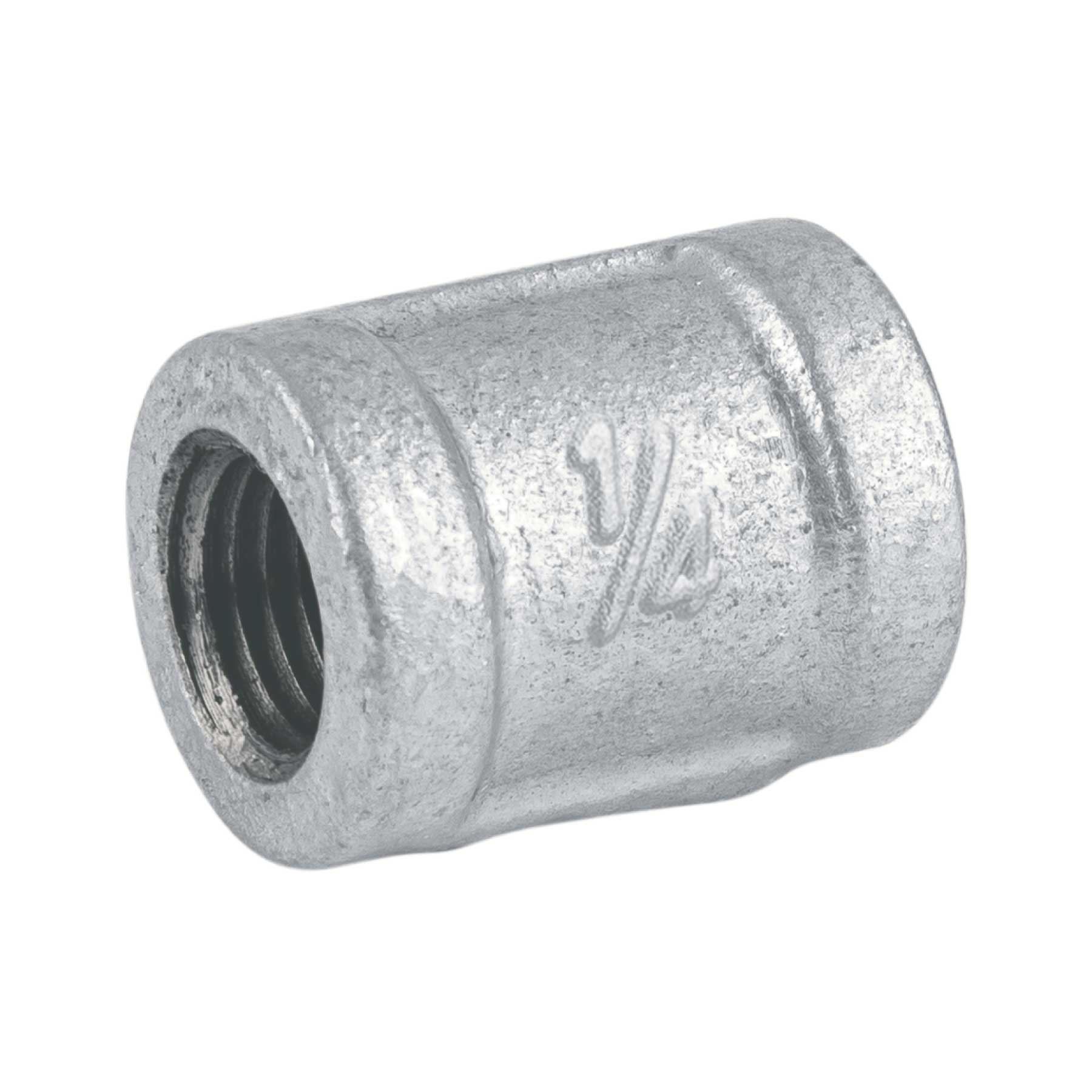 Cople reforzado de acero galvanizado de 1/4" FOSET