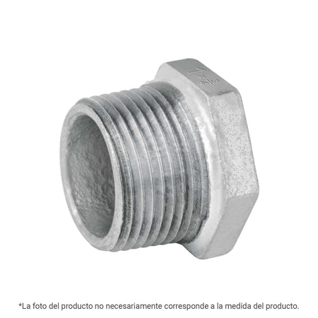 Reduccion bushing acero galvanizado 1/2x1/4" FOSET