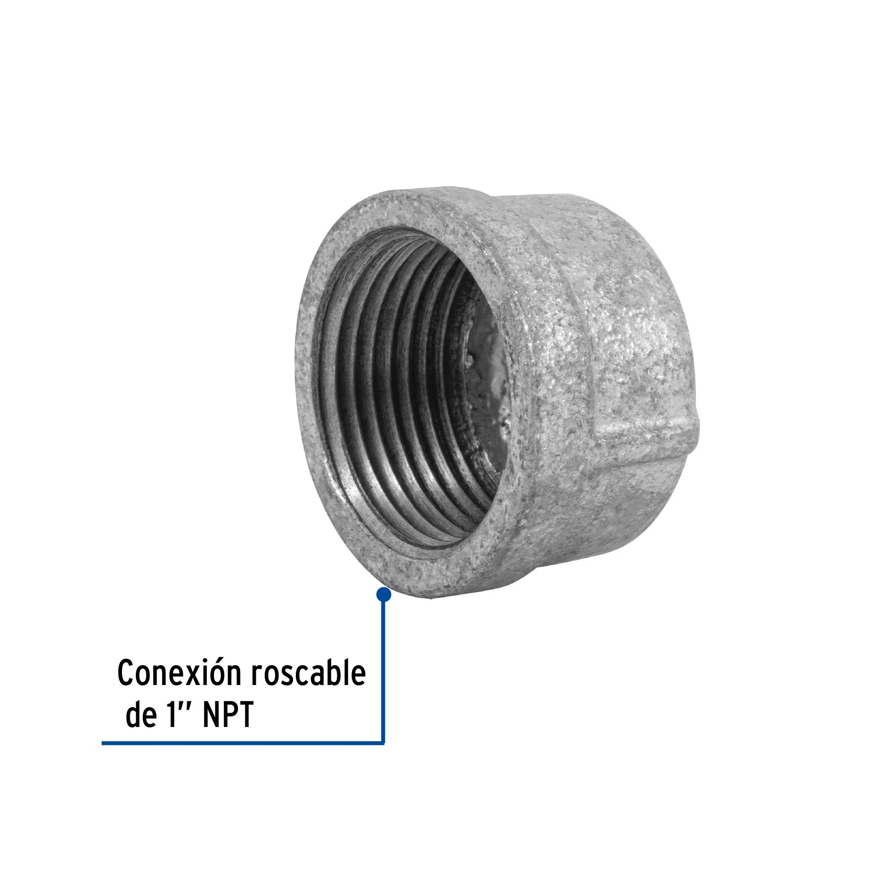 Tapon hembra de acero galvanizado FOSET 1/2"