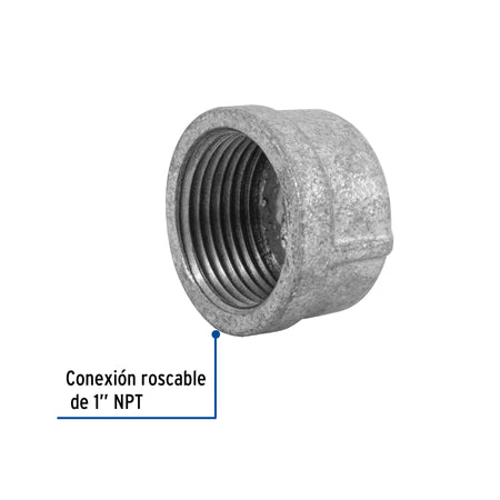 Tapon hembra de acero galvanizado FOSET 1/2"