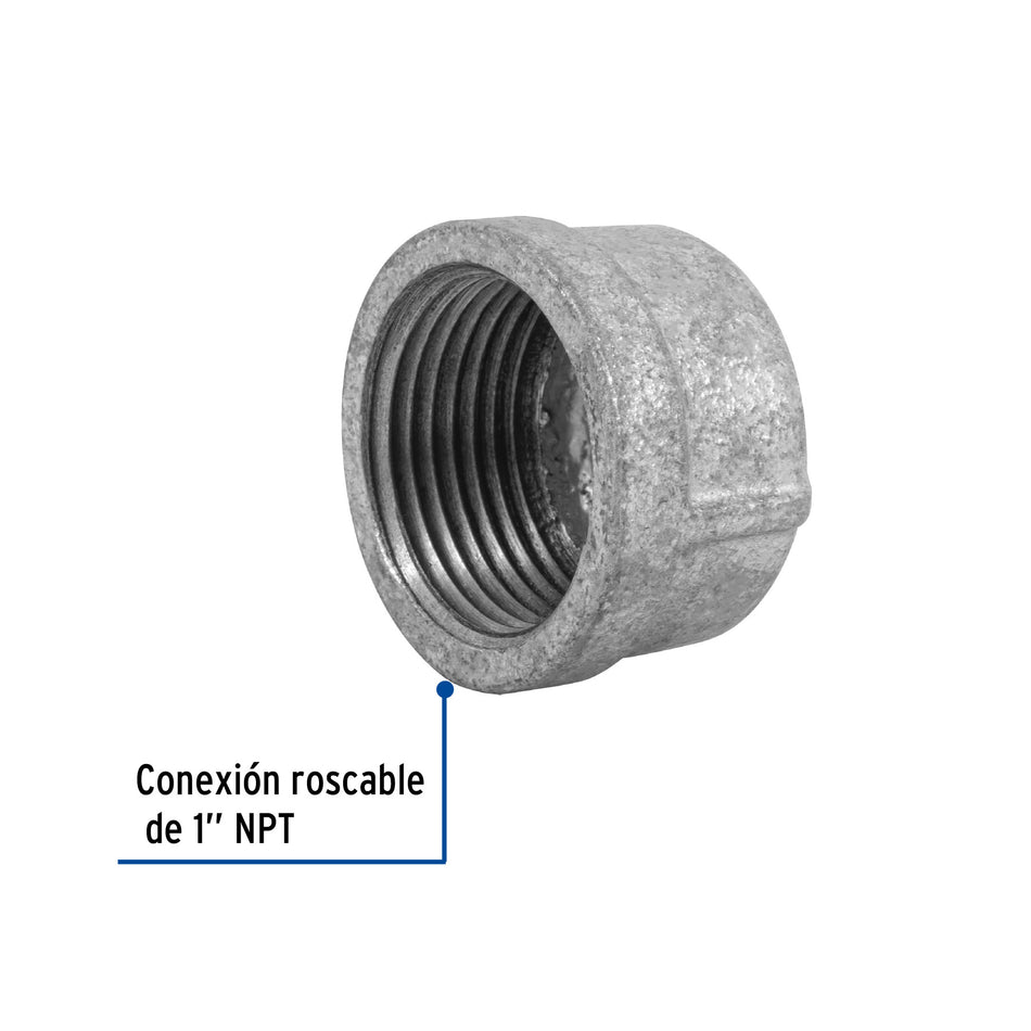Tapon hembra de acero galvanizado FOSET 1/2"
