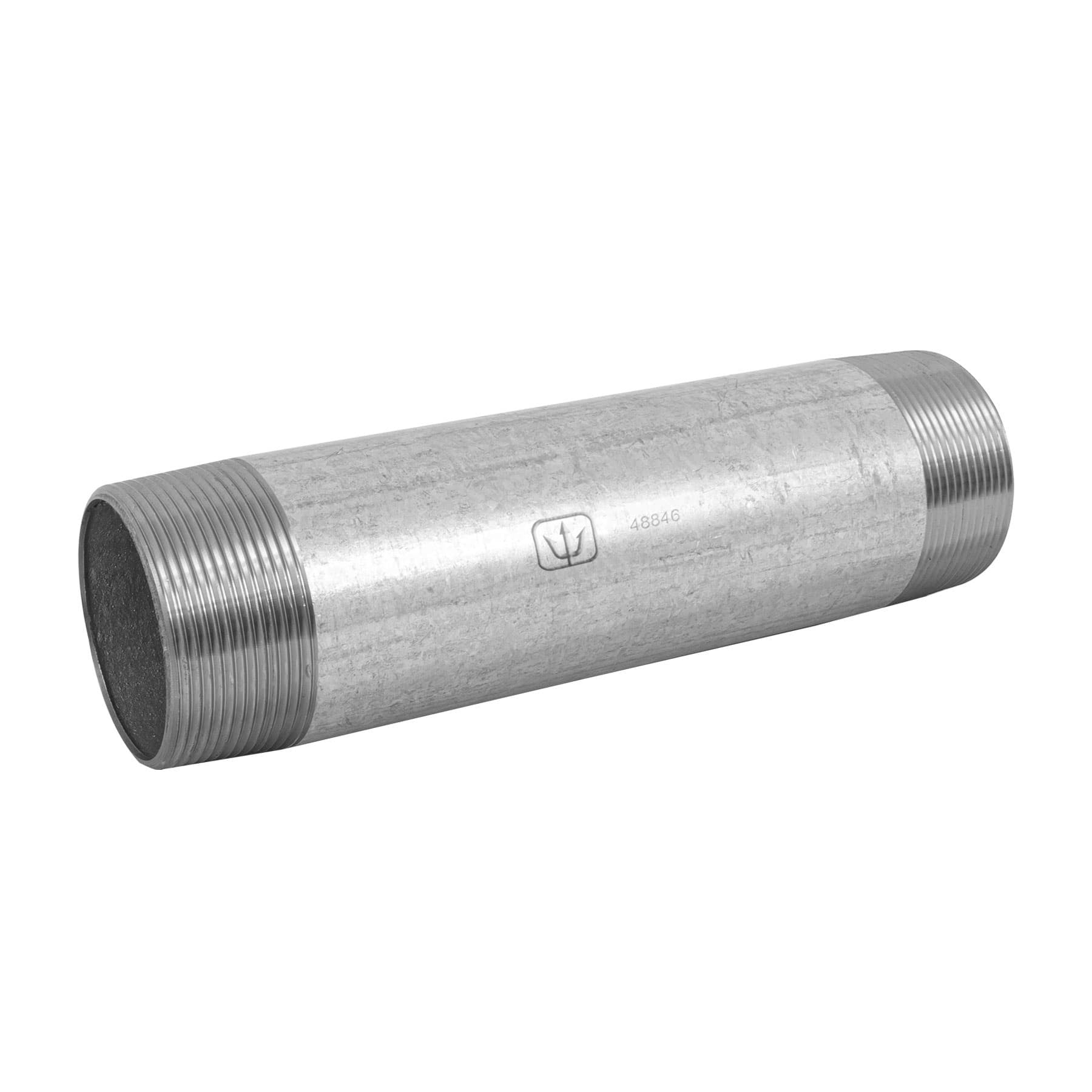 Niple de acero galvanizado 2 x FOSET 10"