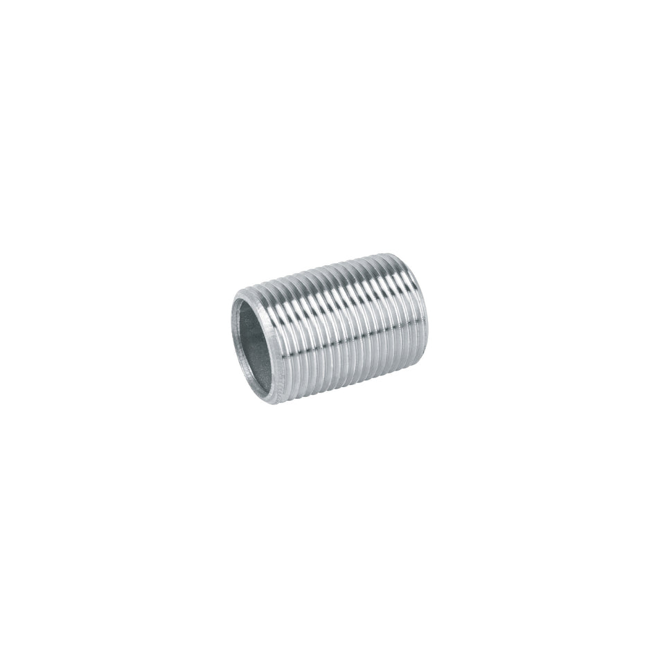 Niple de acero galvanizado 1/4' cuerda corrida, FOSET