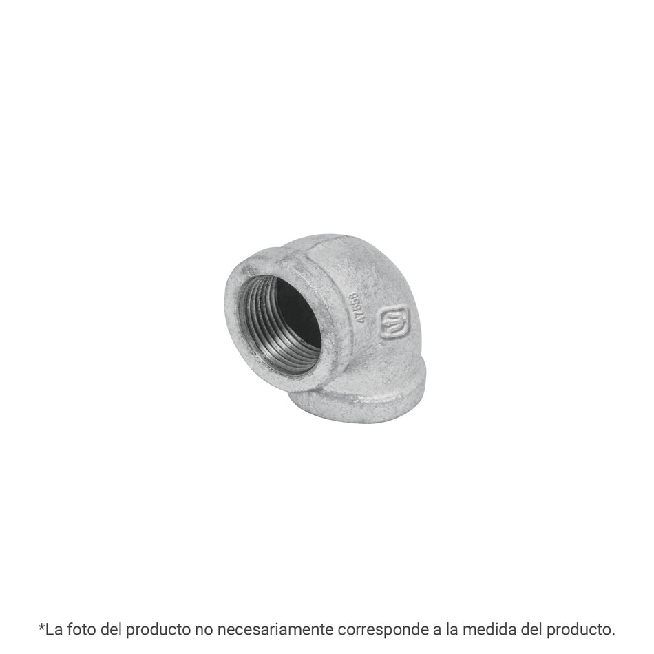 Codo 90° acero galvanizado de 1/4" FOSET
