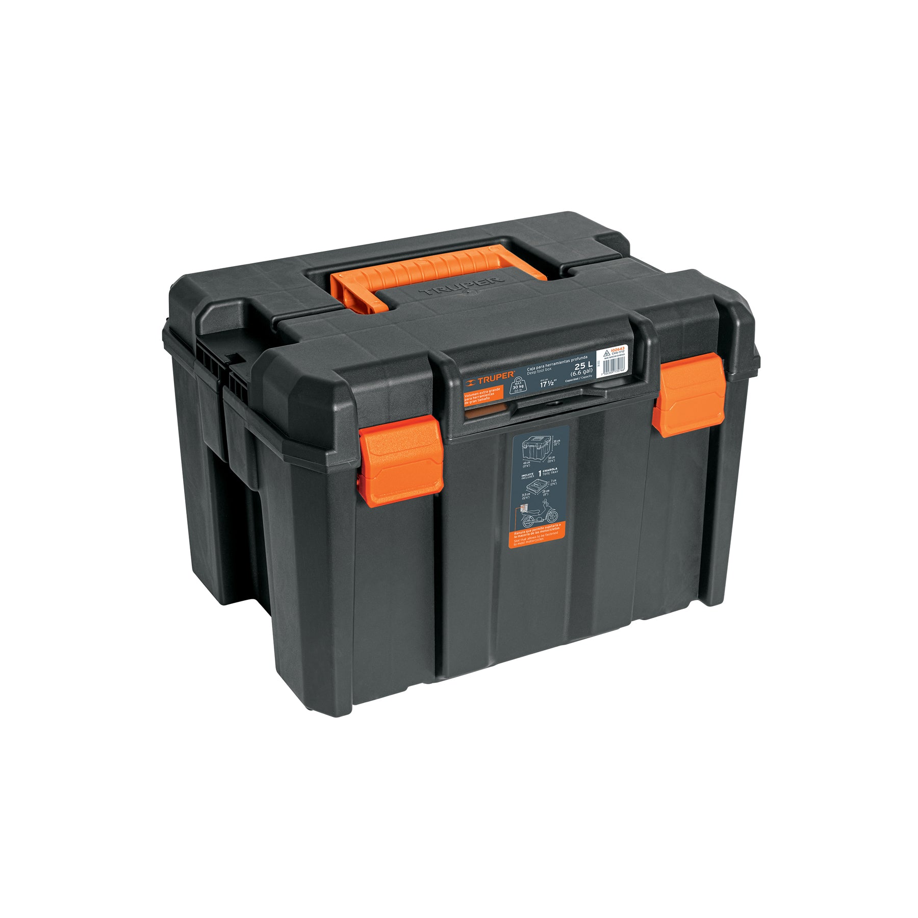 Caja para herramienta profunda de 17"x12" TRUPER