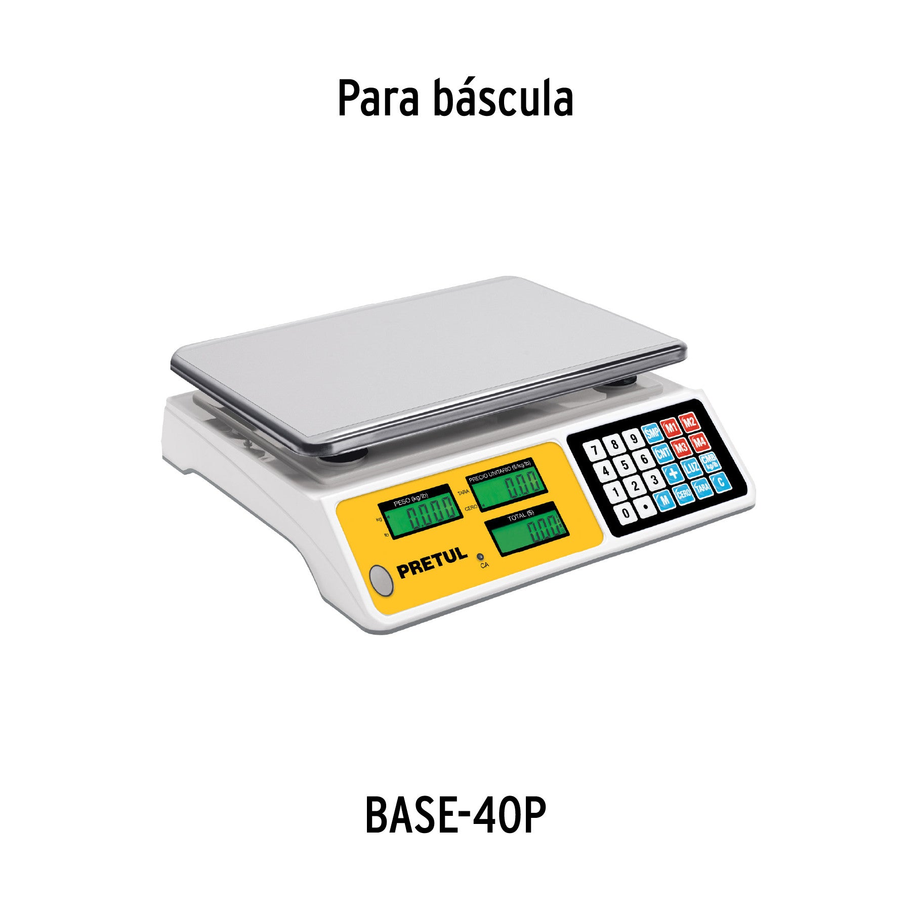 Charola de acero inox para báscula electrónica, Pretul