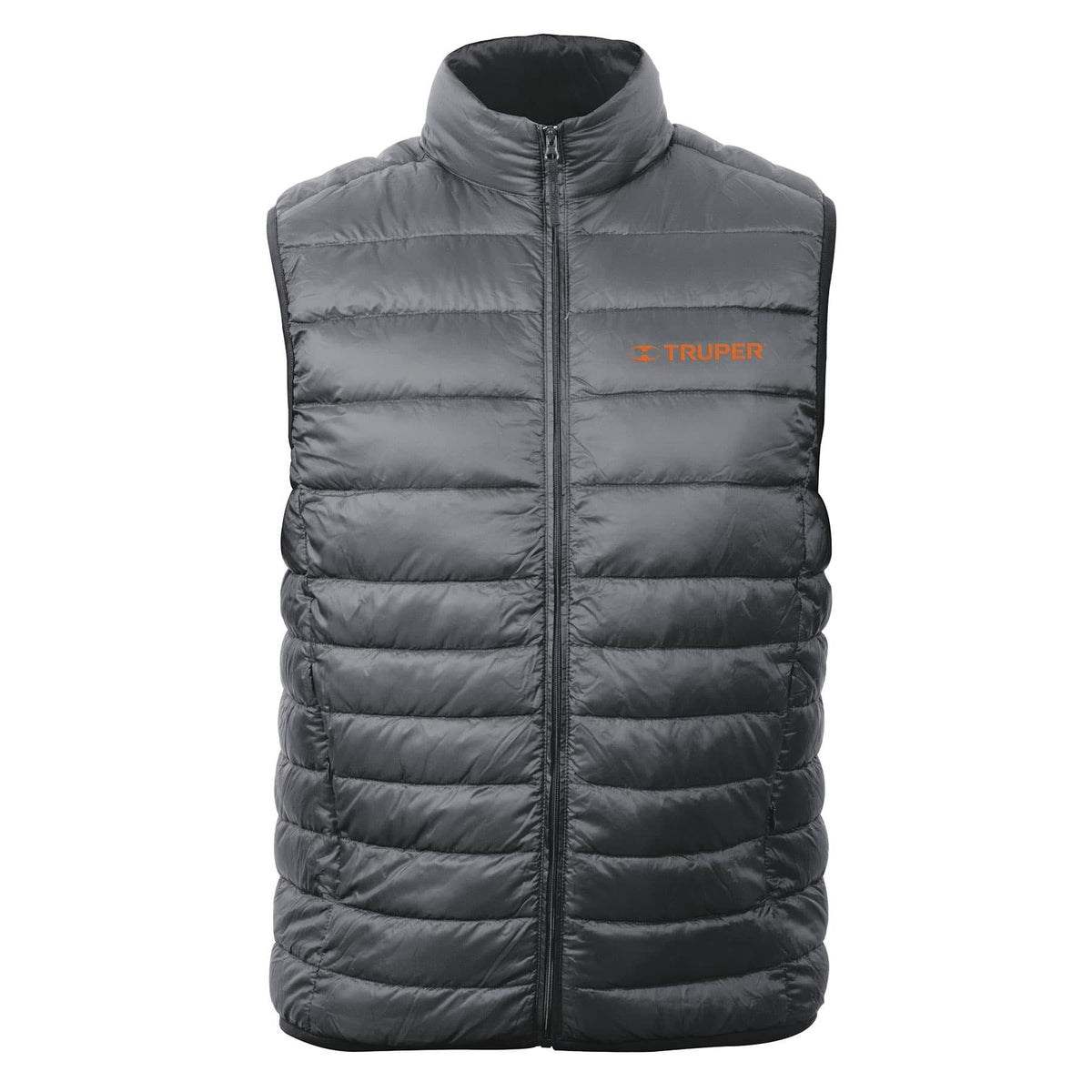Chaleco de plumas ligero para hombre gris M TRUPER