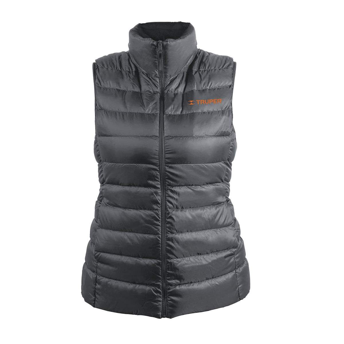 Chaleco de plumas ligero para mujer gris M TRUPER