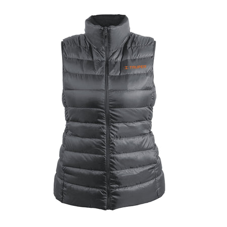 Chaleco de plumas ligero para mujer gris M TRUPER
