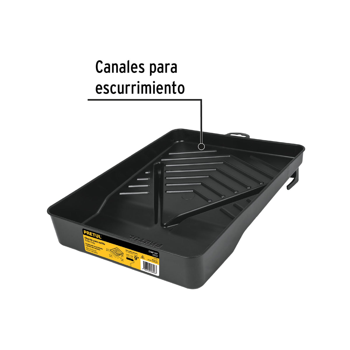 Charola para rodillo 9" PRETUL
