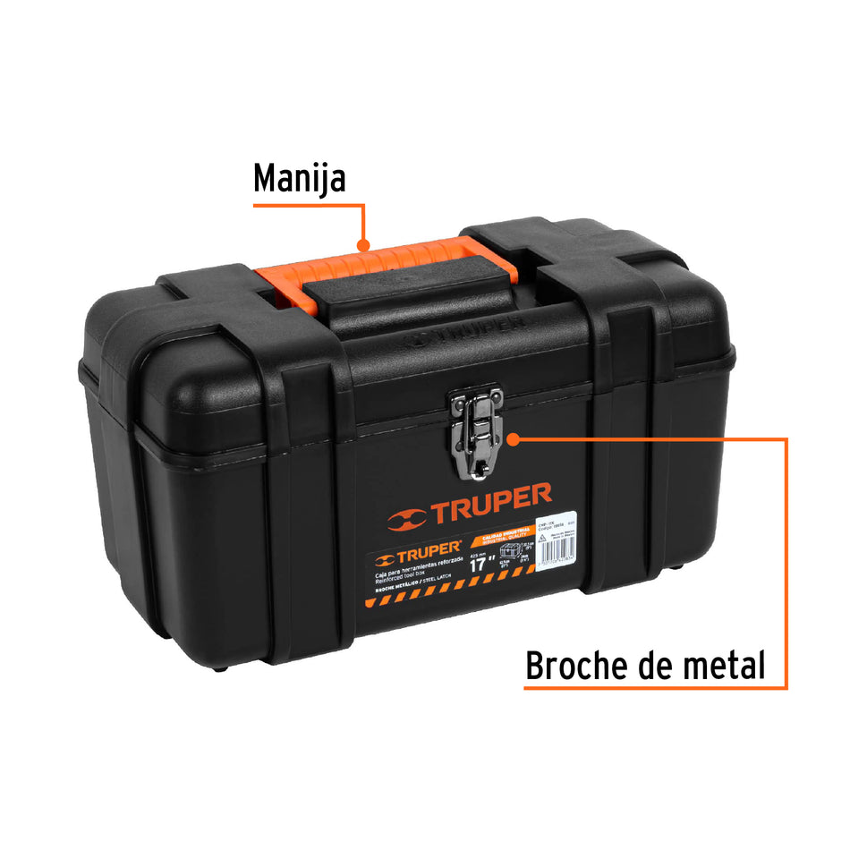 Caja para herramienta de industrial broches metalicos 17"