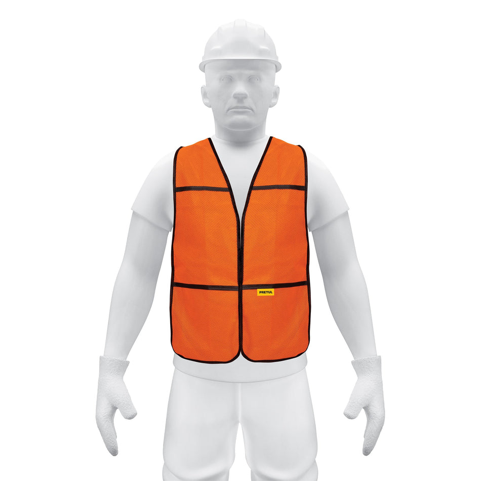 Chaleco de seguridad uso de dia Pretul naranja