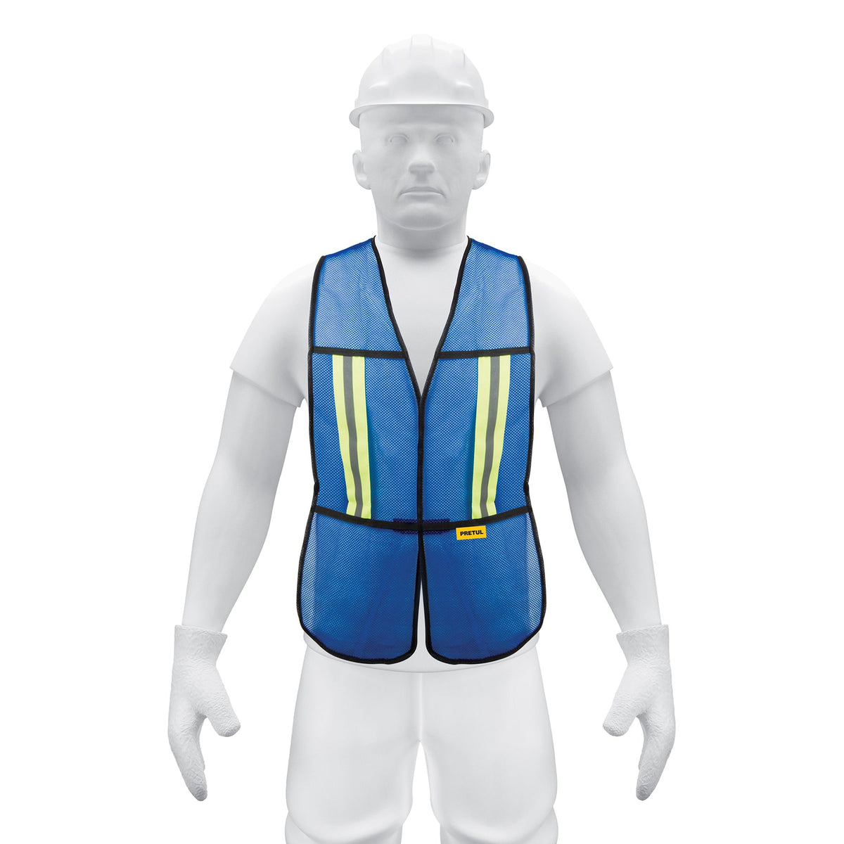 Chaleco de seguridad con cintas reflejantes Pretul azul