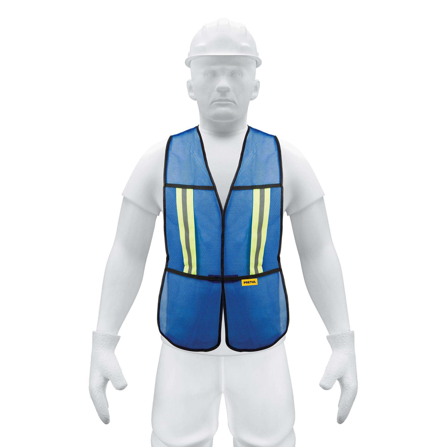 Chaleco de seguridad con cintas reflejantes Pretul azul