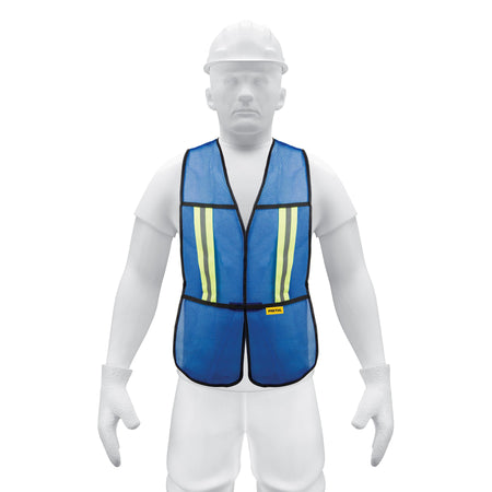 Chaleco de seguridad con cintas reflejantes Pretul azul