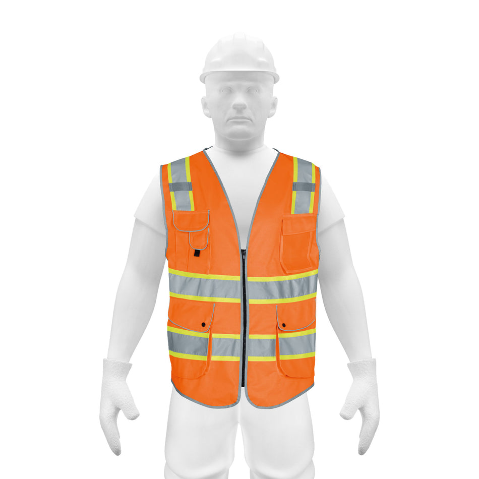 Chaleco de seguridad de alta visibilidad, naranja, G, EXPERT